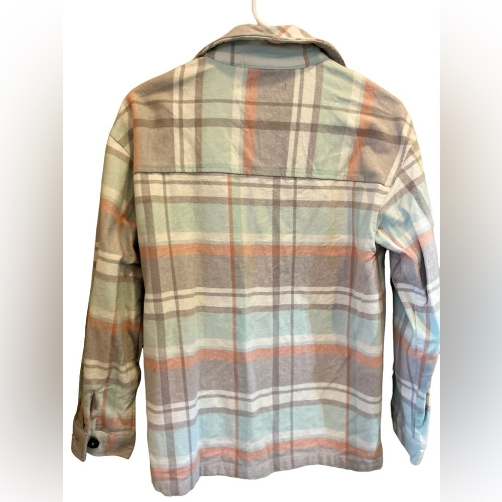 Anna Cai plaid button front shaket top size S - Picture 5 of 9